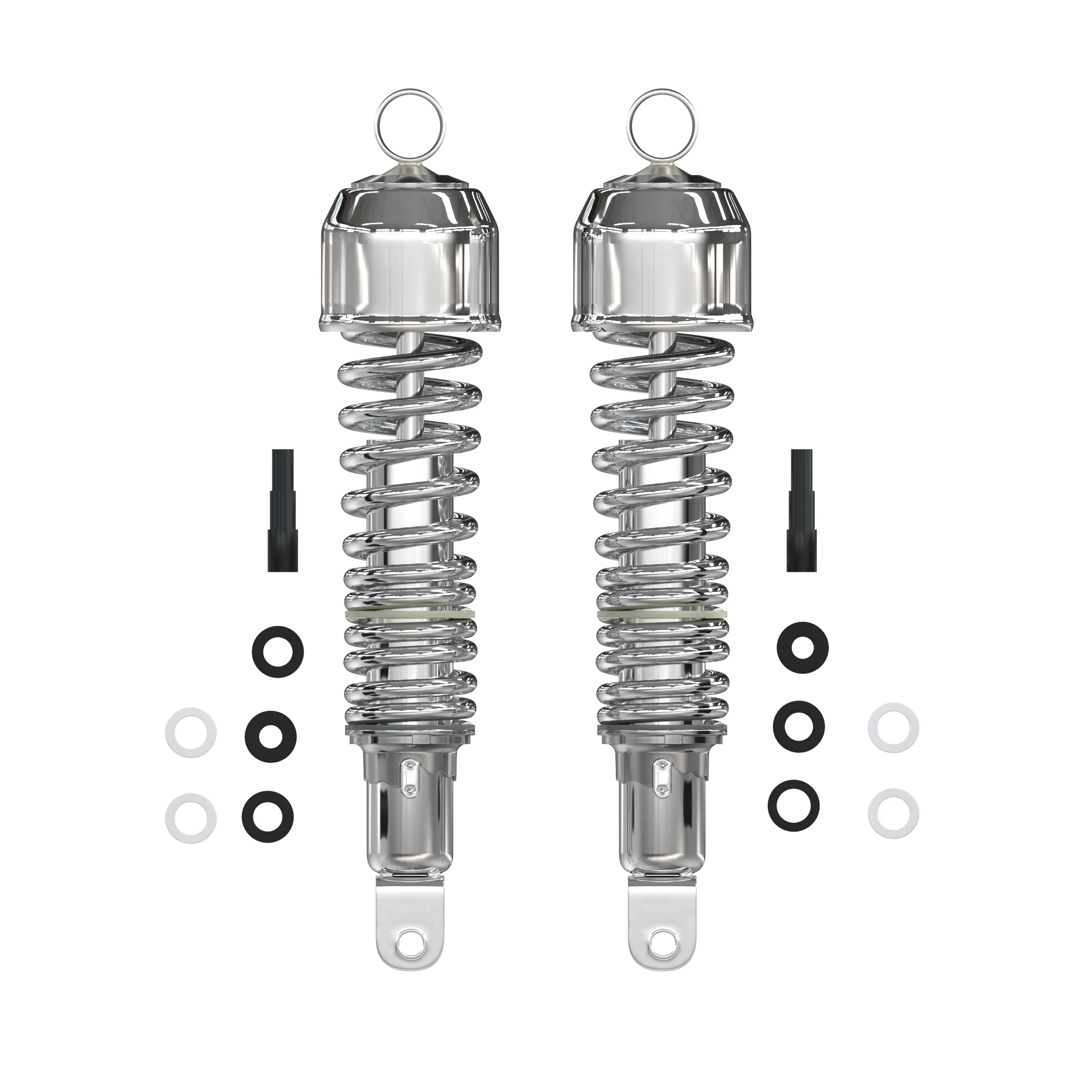 Custom Shock Absorber Set 335mm ~ All Chrome - Image 3