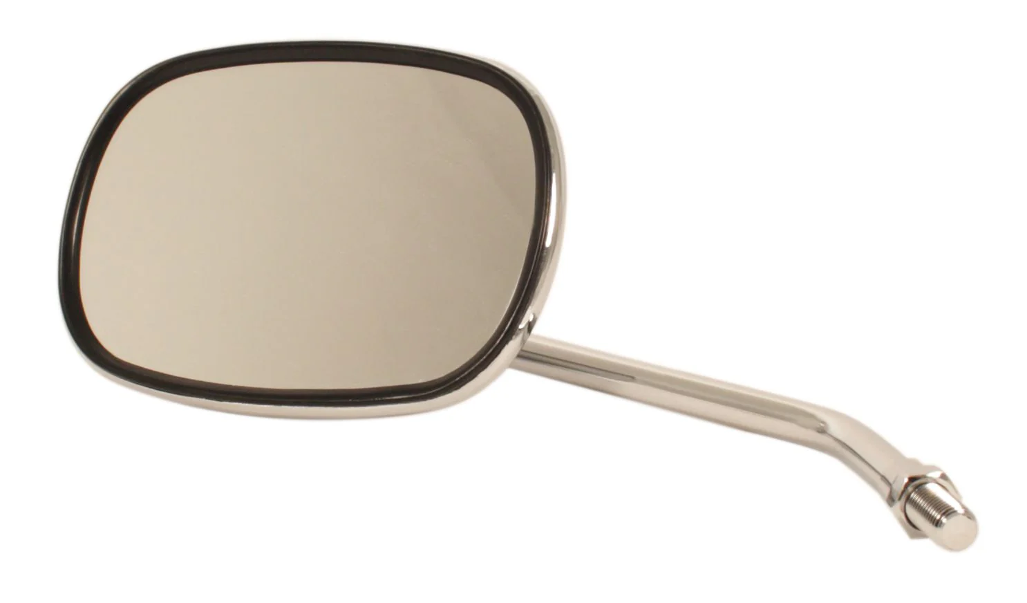 Rounded Rectangular Chrome Mirror